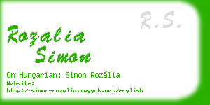 rozalia simon business card